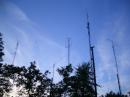 A view of most of the beams and a HF dipole.