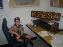 Christoper, WB5CRC, taking a break from operating the HF station for a quick picture.