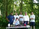 W1QWT operating, Standing: Firefighter Lopes, NS1N, WA1YKF, Lt. Elliot Scituate Fire Emergency Management, and N1EY