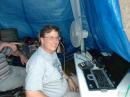 Greg, N8KRS, my grand-elmeree at his first Field Day.
