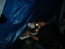 Jason, N8XE, tuning 20 for PSK sigs.