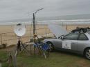 KH6WZ microwave setup for FD on the Ocean. 10368, 3456 and 900MHz. . . .