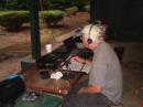 N4HWK making phone contacts.