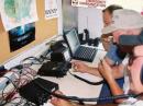 Our VHF Stations with Gary - KC8IHR, Jim - WA8GXM and Aaron - K8ARN at the operators table.