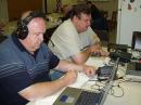 Dave, KG6SYR, logging, Mike, K6MAH making another QSO