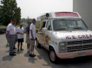 Just as tear-down was about over on Sunday afternoon, and everyone was hot and tired,  we got a pleasant surprise with a visit from an ice cream truck!
