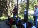James, KF5WT, briefs a group of Cub Scouts with an introduction of ham radio before making their first contact!