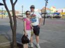 Rebecca KB0VVT and her father Dave KG0US visiting Willemstad
the capital city of Curacao.