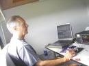WOW !! No ANTS this year and air too !! Joe Kozak ( W1AO ) working CW station..
