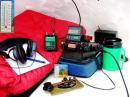 SKN Snow Cave setup FT-817, T1 and J-37 Temp 28F!