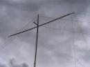here is one end of our 40-meter 3 wire beam