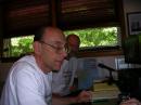 WA2EQF (Scott) and WB2EZG (Vince) working CW contacts toward the end of the contest.