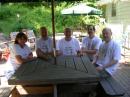 Here is the group right after Scott cooked up a nice barbeque for all to enjoy.