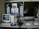 Our club display and PR table, and our logging network.  Danny went to great lengths to set up a logging server this year.  Now, the armchair quarterbacks can critize our station performance from afar...hopefully very far...