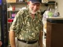 Richard Baker N5KXA, our Field Day 2007 Chairman, guarding our food stores from marauding CW operators