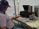 Paul taking time off duty from the Foreign Legion to operate at a CW station.