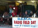 BEMA Radio Crew making contacts
       Keith-KB1GRY Dick-KB1OSR
Ron K1LNH 
Bruce BEMA#40 assiting