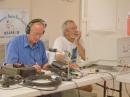 Steve Schroeder (KA0YBN) and 40m Captain Dennis Gaskill (KC0IFQ)start bringing in 40m PSK contacts.  Bill Benton (WA0MIF-not shown) operated CW for those valuable high-point contacts.
