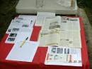 The public information table was well-stocked for our visitor.