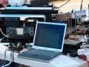 To the left you can see N7AAM's ARES ready-kit. 160 m to 450 MHz (minus 223 MHz) with packet, APRS, D-Star, and an interface for SSTV too!