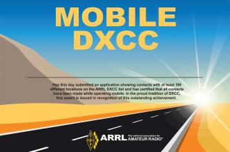 Mobile DXCC Award