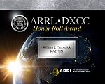 DXCC Honor Roll Plaque