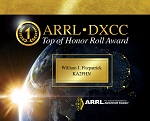 DXCC Top of Honor Roll Plaque