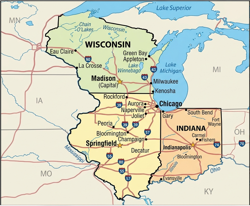 Arrl Section Map.pdf ARRL Divisions - Central