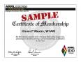 ARRL 100 certificate