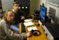 Dan W9EQ and Marc N2UO taking a break during the second leg of the EME contest