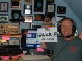 Steve, GW4BLE (with Mickey for support!), taken just minutes after the end of this year's contest.
