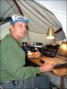 Larry, N9AUG doing what he does best - CW!