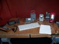 This was the station set-up. Note the Digital Modem in the center and also my homebuilt tuner to the left