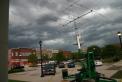 The weather brought the antenna down.