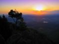 FD sunrise over Mt Herman/CO at 9054' ASL with 1500' shear drop off looking over the valley to the Eastern plains
