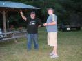 Gary (N8GK) &amp; Brian (KI4URO) check out the tri-band antenna that was used for 15m SSB