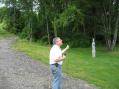Pete W3WC acting as antenna anchor.
