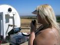 K6GKJ making her very first 10 Ghz contact