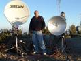KB8VAO,Steve with 10 GHz(left) &amp; 24 GHz(right)