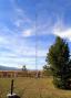 The new base insulated 80' tower complete with 60 buried radials so we can load it effectively on 160/80 meters also.