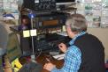 K9ZTV working K6KPH on 40 Meters using a Morse Express Christmas 2006 Commemorative Miniature Key SN 107