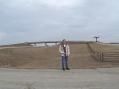 The "Cattle Pens" in EM18 with location of the 2 el 6 Meter yagi at the right side of the over-pass.
