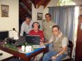 LU1DZ Crew - left to rigth - LW2DX - LU1DZ - LU3DAT and LU7DSU
