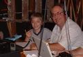 Non-ham Eric operating 75 meter SSB while proud dad (KA2KQP) coaches.