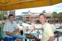 AE6Y / P49Y and KK9A / P40A having lunch before the contest.