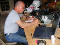 N3GGT working 40cw. Photo by Chris Waskiewicz.
<p></p>