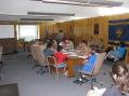 Scouts working on their Radio Merit badge.