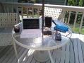 The operating position on the back deck.