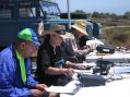 Bill, KC6HTZ, Arlene, KE6GFI, and Roger, W6LHT at N6L - FIELD DAY 2009, Laguna Beach, CA