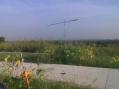 My M2 2M7 yagi on a 10 ft. mast and 6 Meter "dipole" west of Lawrence, KS in EM28.